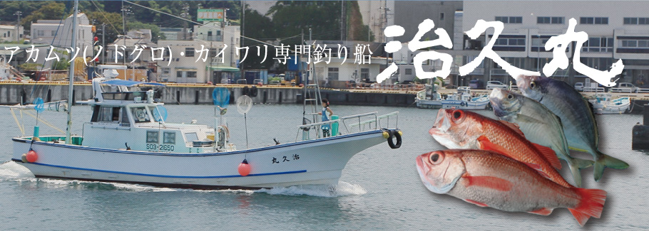 静岡県伊東のアカムツ(ノドグロ)・カイワリ専門釣り船 治久丸